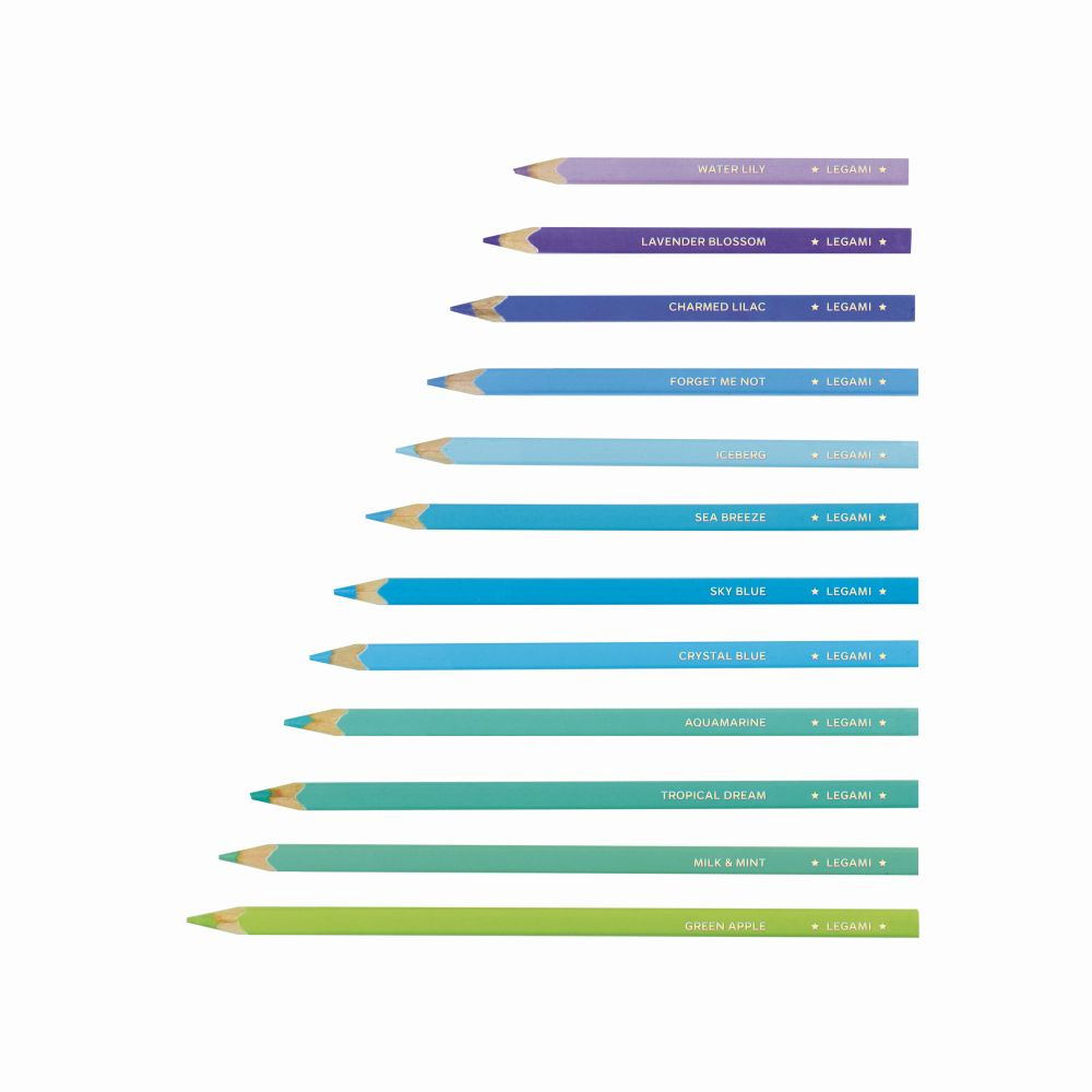 Colour pencil set Live Colourfully - Cyan