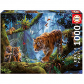 Educa Pussel: Tigers in the Tree 1000 Bitar