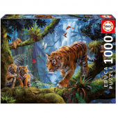 Educa Pussel: Tigers in the Tree 1000 Bitar Educa Pussel: Tigers in the Tree 1000 Bitar