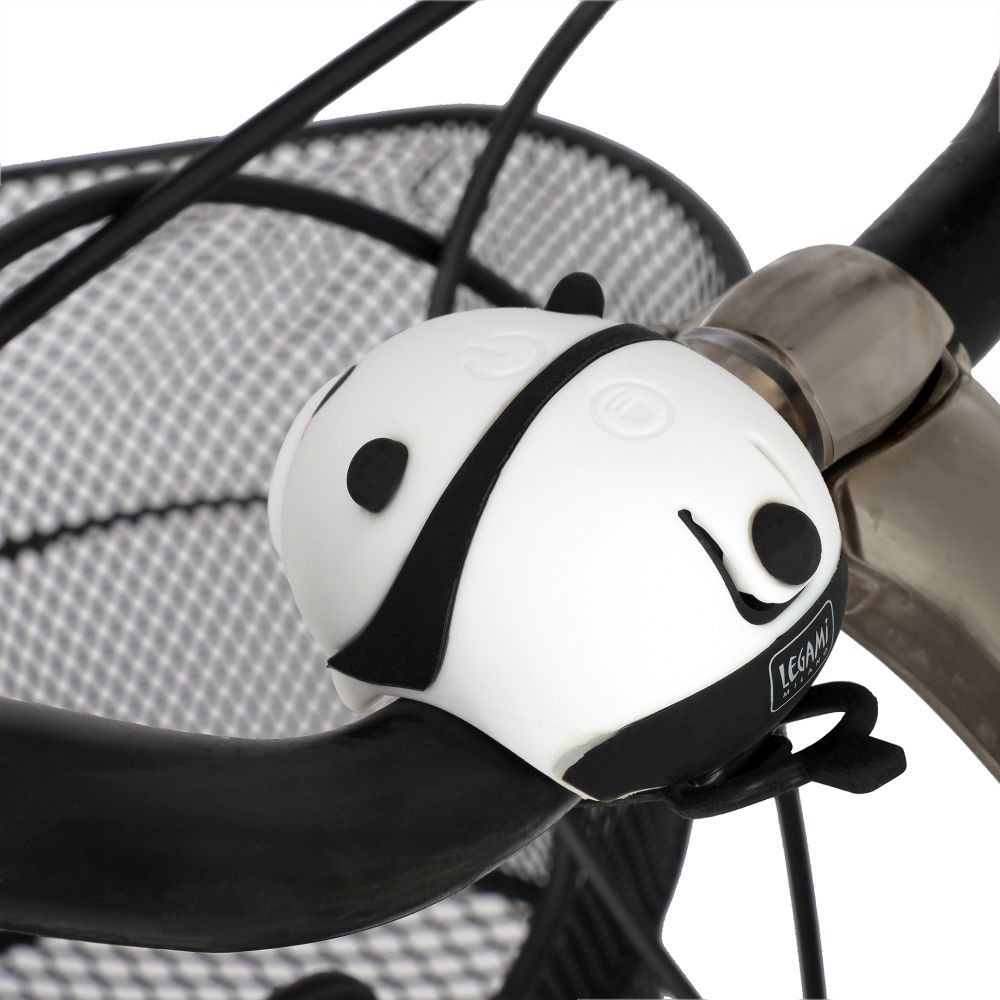 Cykellampa med digital ringklocka, Panda