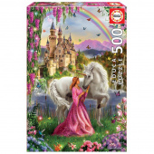Educa Pussel: Fairy and Unicorn 500 Bitar