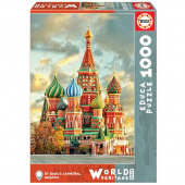 Educa Pussel: St. Basil's Cathedral, Moscow - 1000 Bitar