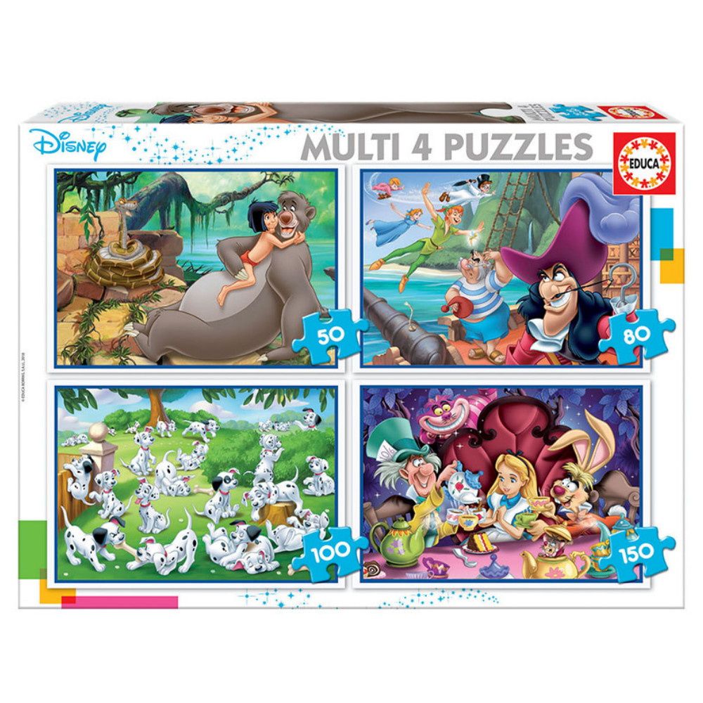 Educa Pussel: Disney - Multi 4, 50-150 Bitar