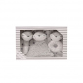 Fleecefilt och Gosedjur Giftset Grå Räv Fleecefilt och Gosedjur Giftset Grå Räv