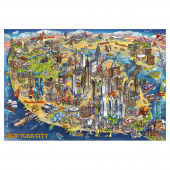 Educa Pussel: New York Map 500 Bitar Educa Pussel: New York Map 500 Bitar