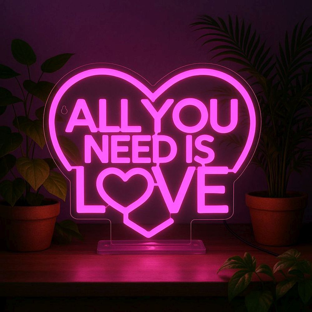 It's a sign, Neon LED - All you need is love