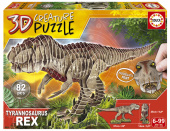 Educa 3D Pussel: Tyrannosaurus Rex 82 Bitar
