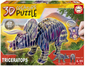 Educa 3D Pussel: Triceratops 67 Bitar