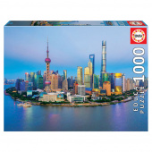 Educa Pussel: Shanghai Skyline at Sunset 1000 Bitar Educa Pussel: Shanghai Skyline at Sunset 1000 Bitar