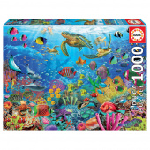 Educa Pussel: Tropical Fantasy Turtles 1000 bitar Educa Pussel: Tropical Fantasy Turtles 1000 bitar
