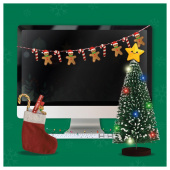 Juldekoration Kit - Skrivbord Juldekoration Kit - Skrivbord