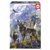 Educa Pussel: Wolves in the Rocks 500 Bitar Educa Pussel: Wolves in the Rocks 500 Bitar