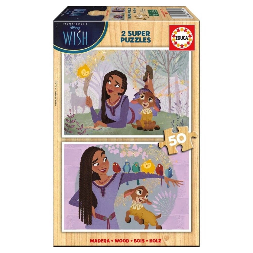 Educa Pussel: Disney Wish 2 x 50 Bitar