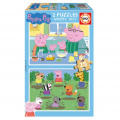 Educa Pussel: Peppa Pig 2 x 25 Bitar Educa Pussel: Peppa Pig 2 x 25 Bitar
