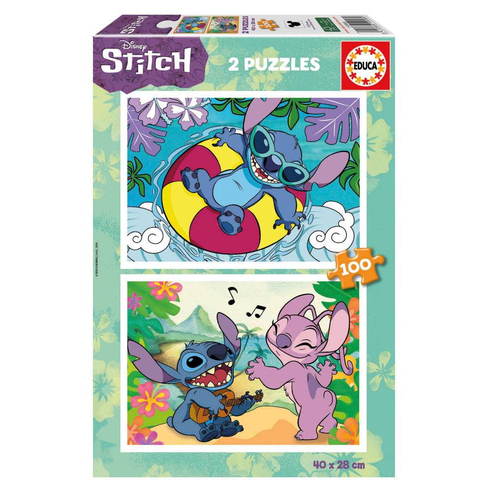 Educa Pussel: Disney Stitch 2 x 100 Bitar