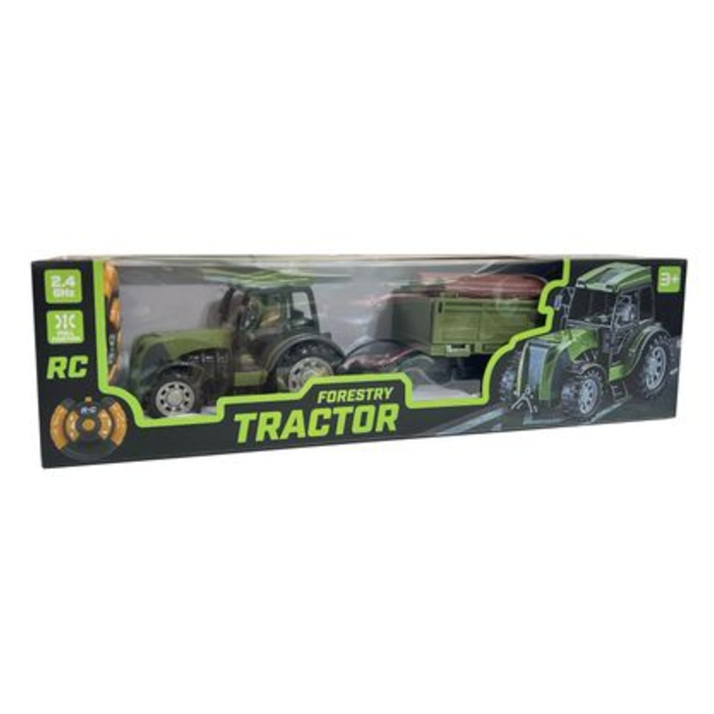 Junior Wheels Traktor med timmersläp