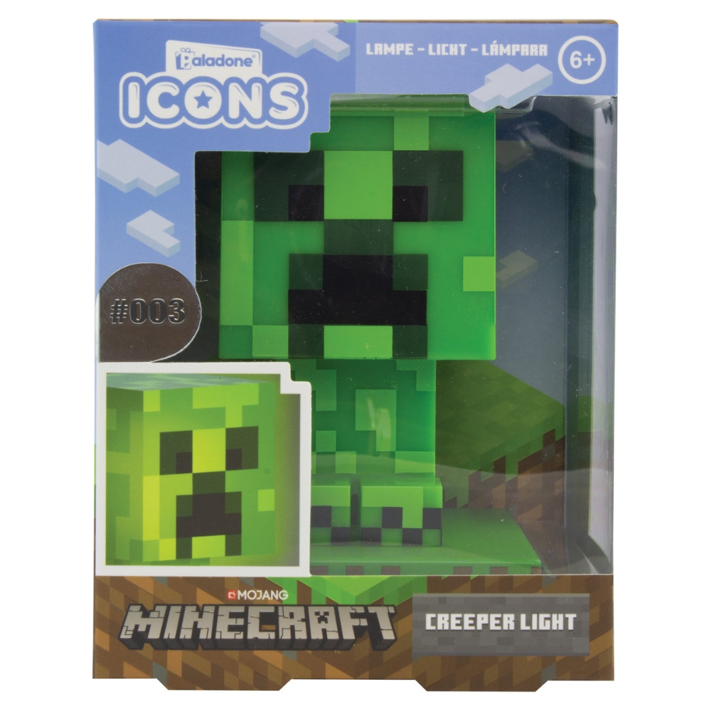Minecraft Creeper Lampa 11 cm
