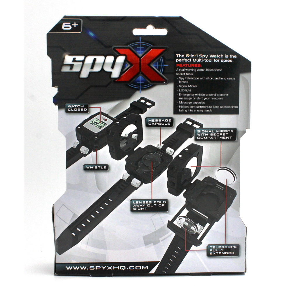 Spy X - 6 i 1 Spionklocka