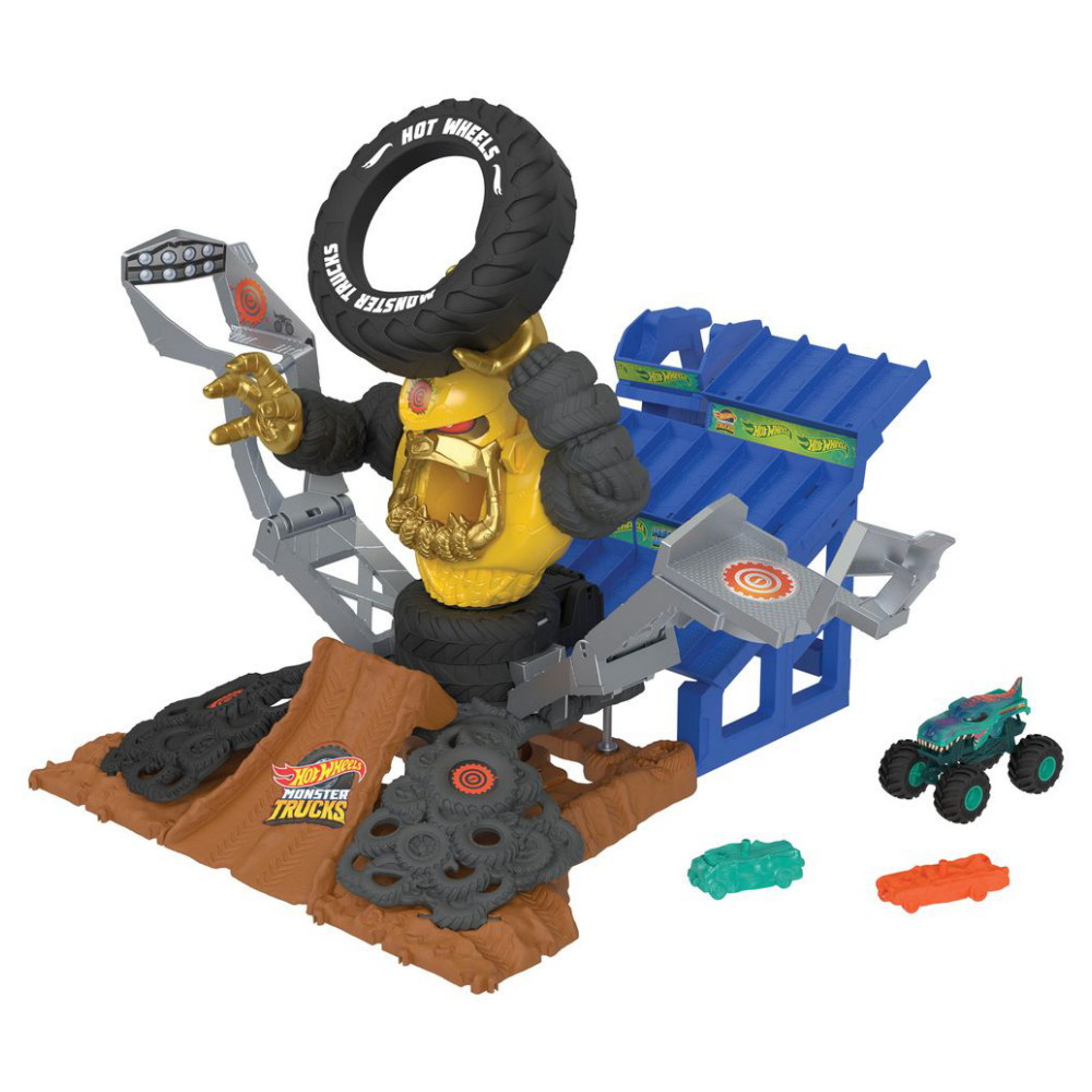 Hot Wheels - Monster Trucks Arena Smashers Mega-Wrex vs Crushzilla Takedown
