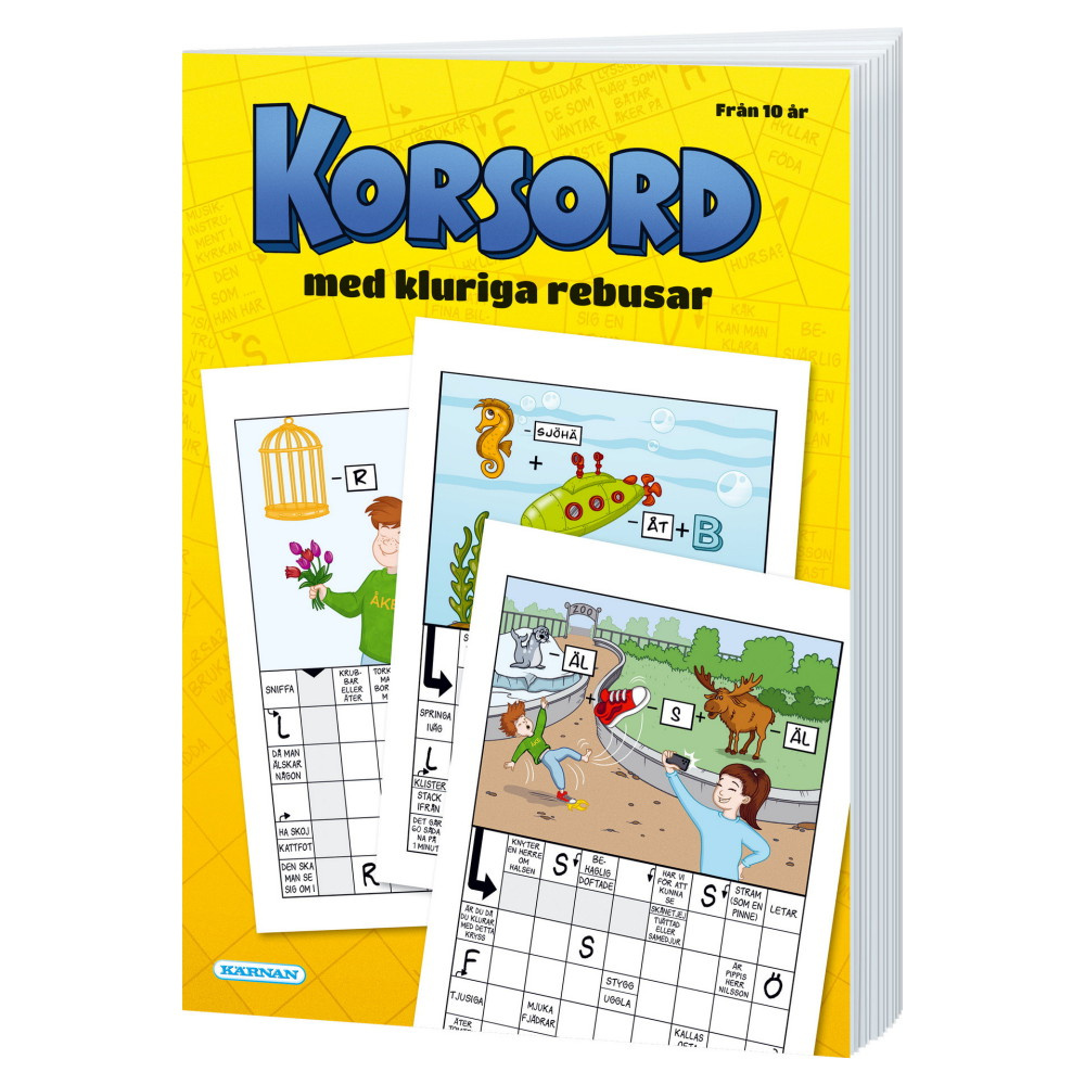 Korsord med kluriga rebusar