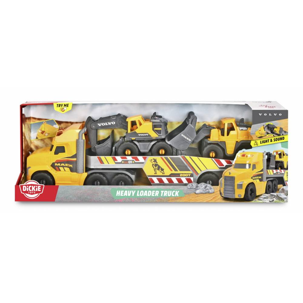 Mack/Volvo Långtradare med Anläggningsfordon