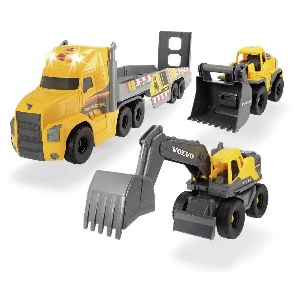 Mack/Volvo Långtradare med Anläggningsfordon