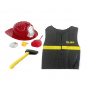 ICON - Brandmanset med hjälm och yxa ICON - Brandmanset med hjälm och yxa