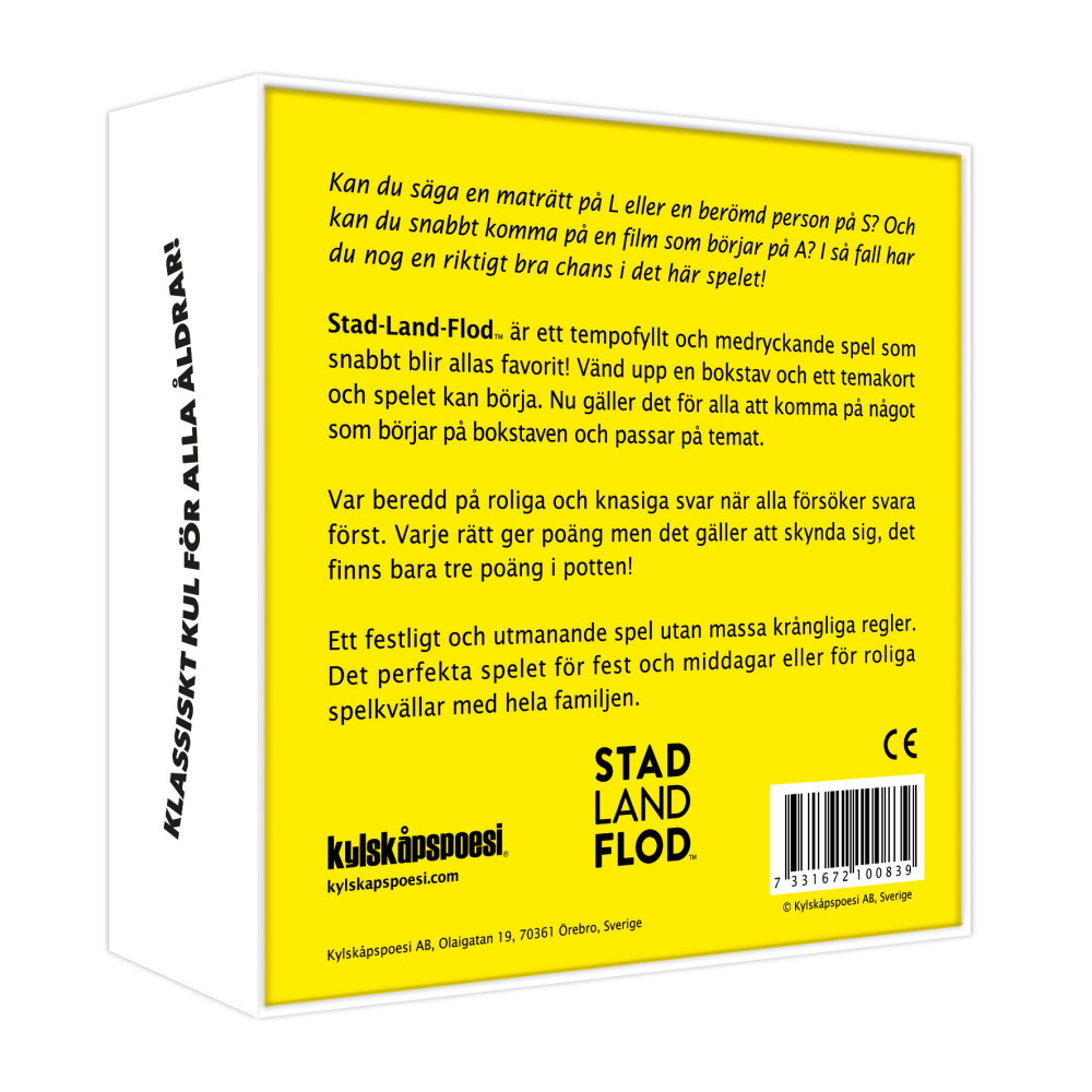 Stad Land Flod - Kortspelet