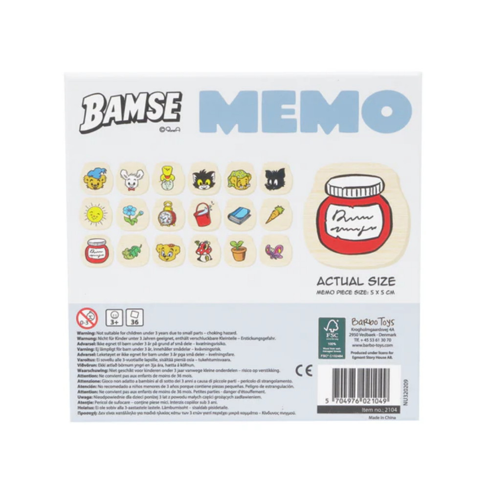 Bamse - Memo i trä