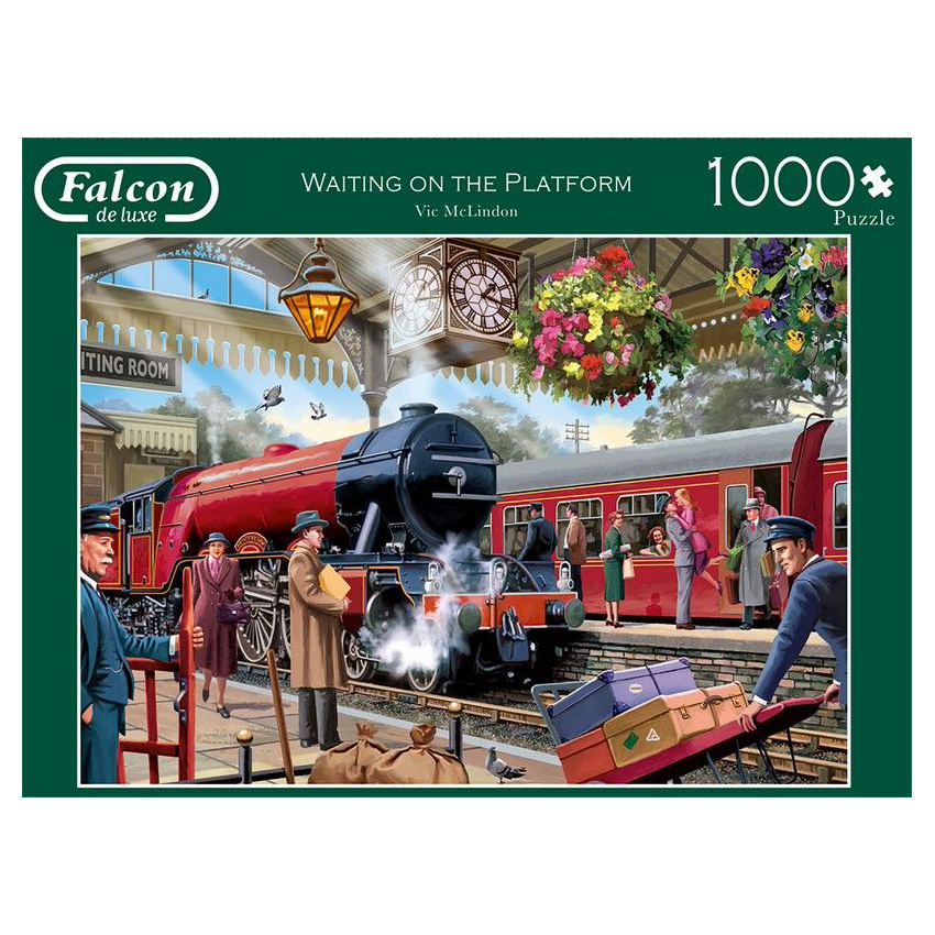 Jumbo Pussel - Waiting on the platform 1000 Bitar