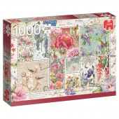 Jumbo Pussel - Flower Stamps 1000 bitar