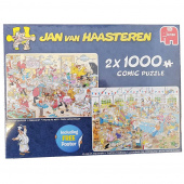Jan Van Haasteren pussel: Foodfrenzy 2x1000 bitar Jan Van Haasteren pussel: Foodfrenzy 2x1000 bitar
