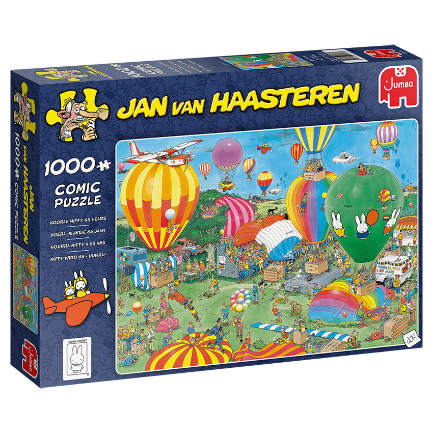 Jan van Haasteren Pussel - Hooray, Miffy 65 Years 1000 Bitar
