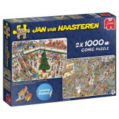 Jan Van Haasteren pussel - Holiday Shopping 2x1000 bitar