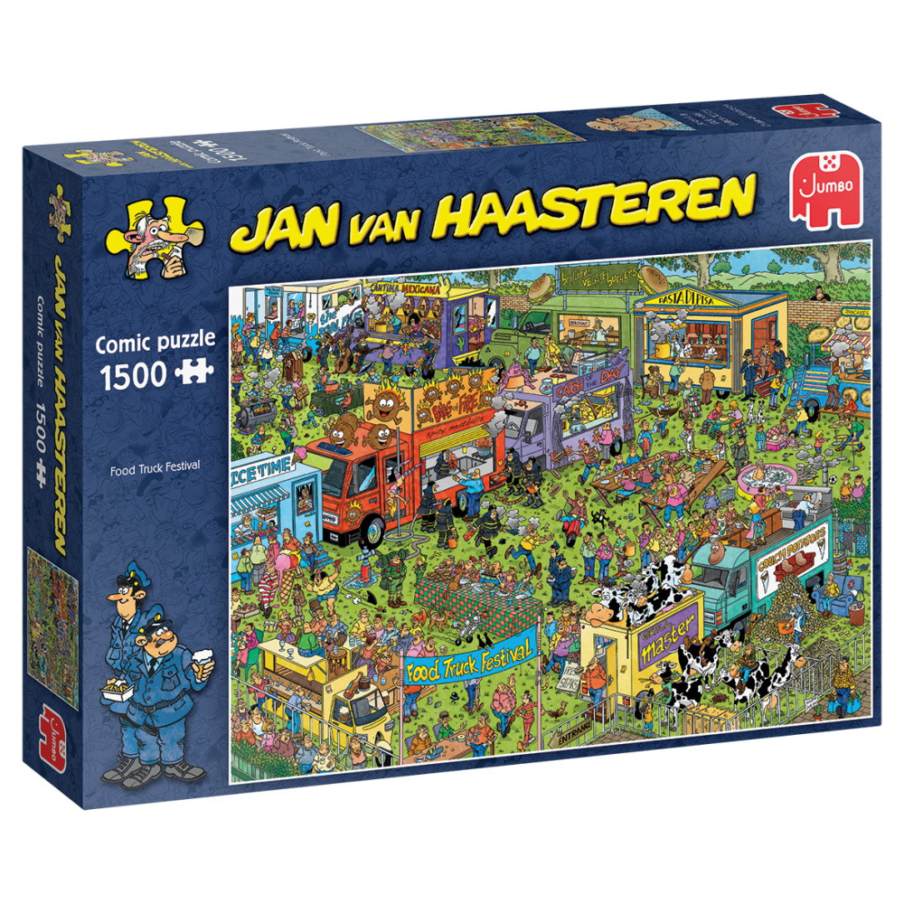 Jan Van Haasteren Pussel: Food Truck Festival 1500 Bitar