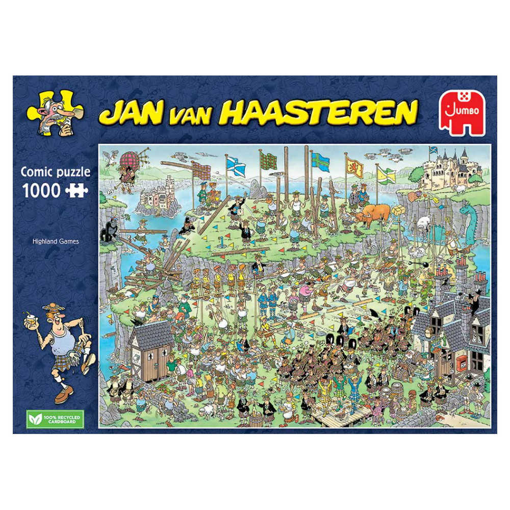 Jan van Haasteren Pussel: Highland Games 1000 Bitar
