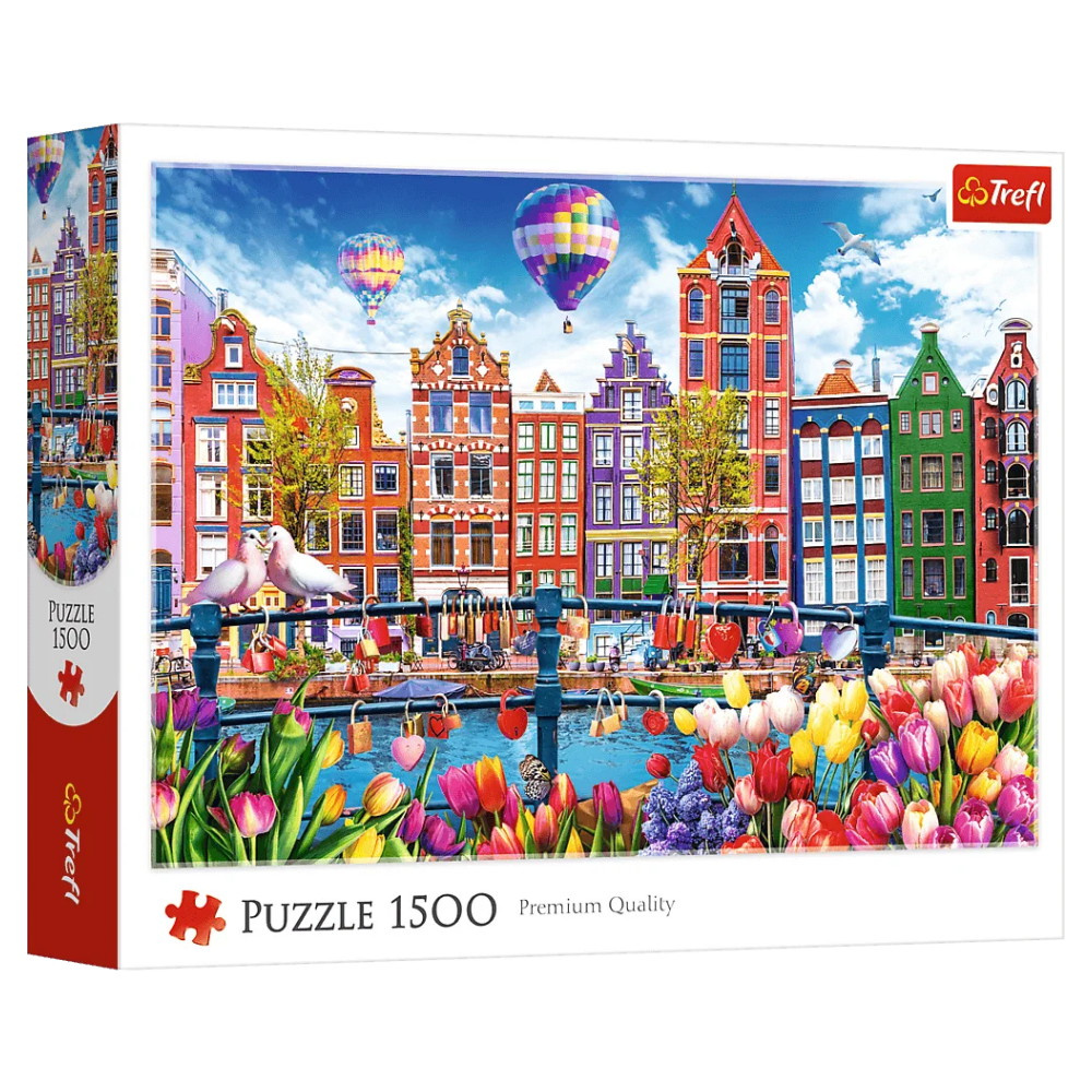 Trefl Pussel: Colourful Amsterdam 1500 Bitar