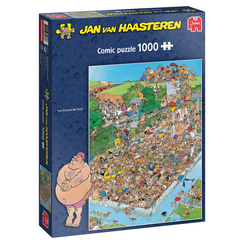 Jan van Haasteren Pussel: Fun Around The Pool 1000 Bitar