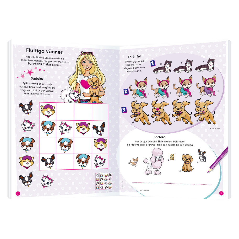 Pysselbok - Barbie Djurvänner