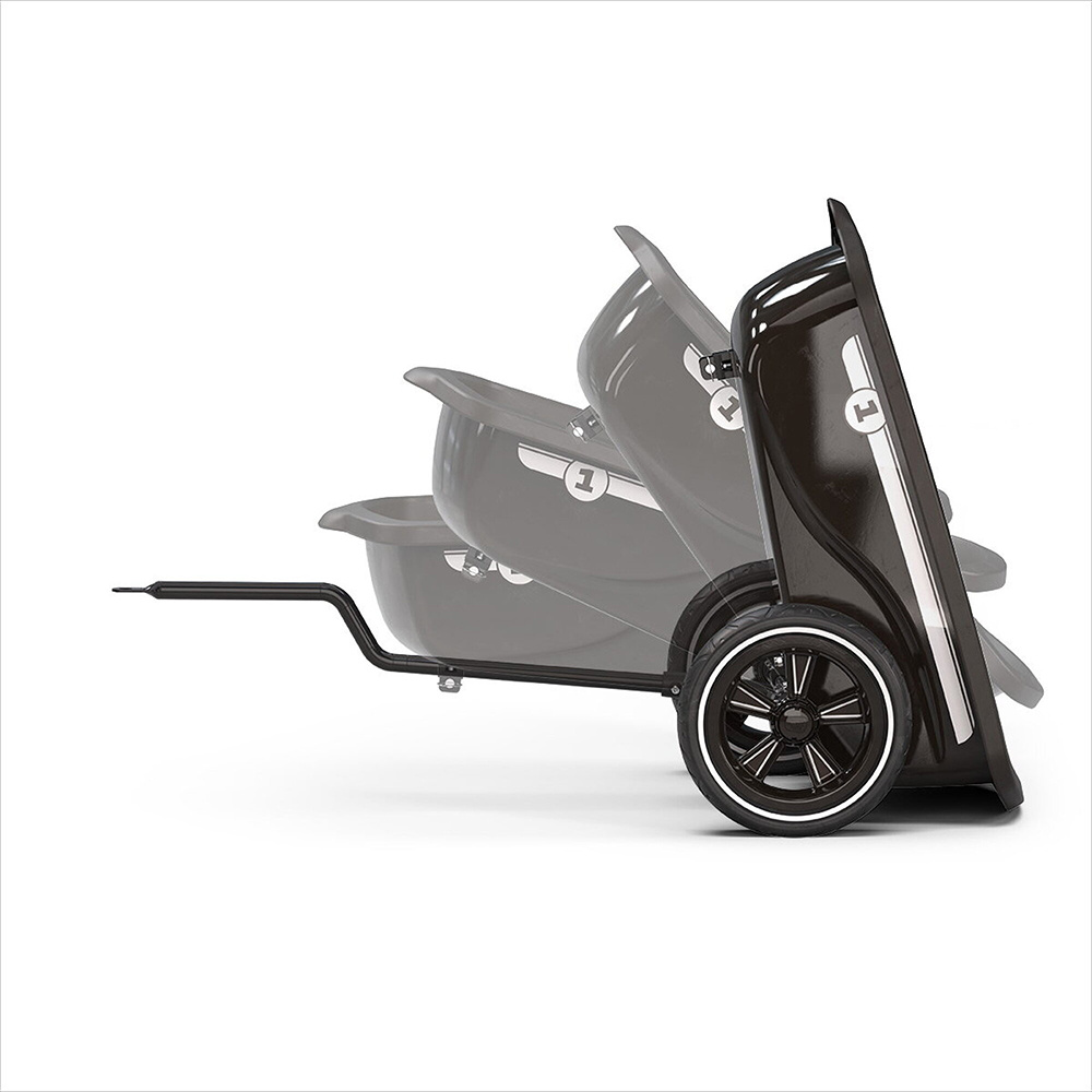 EXIT Foxy gokart-släpvagn - svart