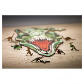 Eco-Wood-Art Pussel: T-Rex 129 Bitar i Träask Eco-Wood-Art Pussel: T-Rex 129 Bitar i Träask