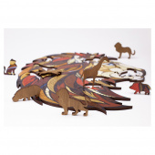 Eco-Wood-Art Pussel: Lejon 100 Bitar