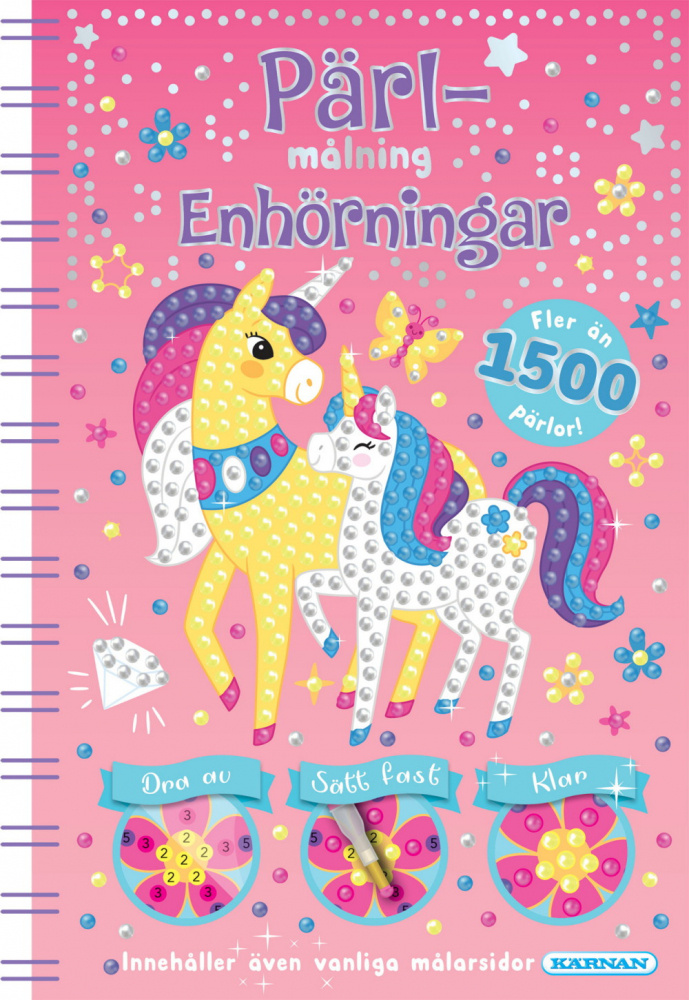 Pärlmålning - Enhörningar 