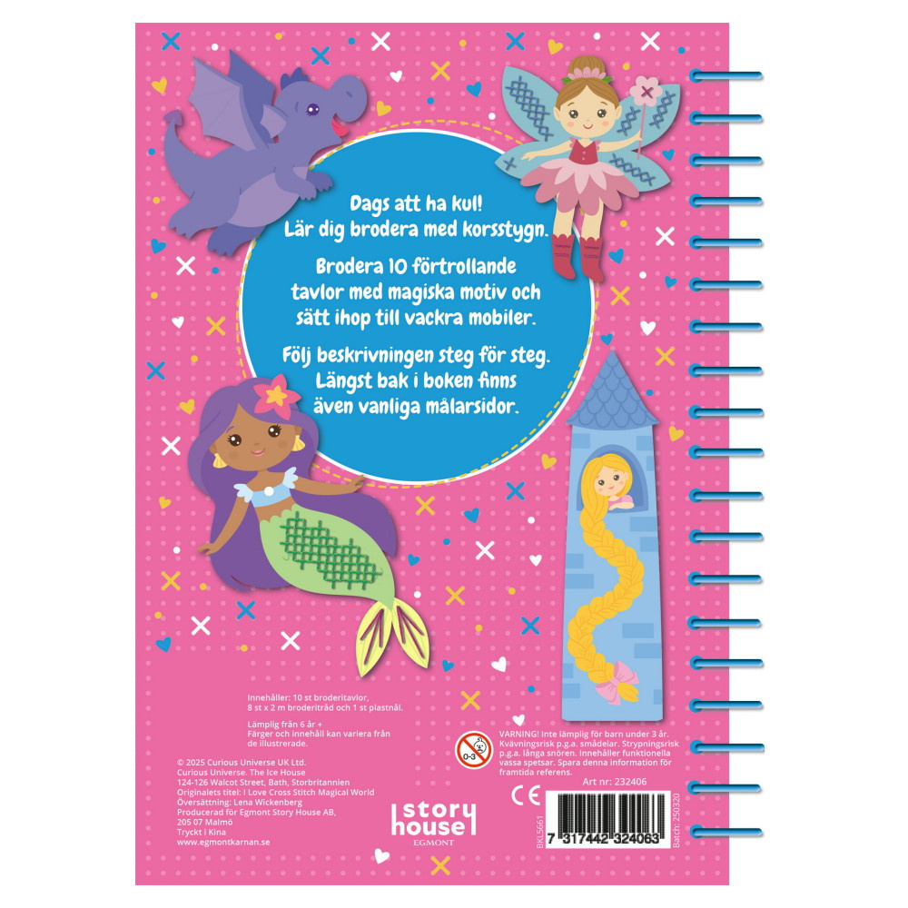 Brodera med korsstygn