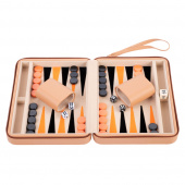 Longfield Backgammon Travel Beige Longfield Backgammon Travel Beige