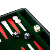 Longfield Backgammon Travel Green