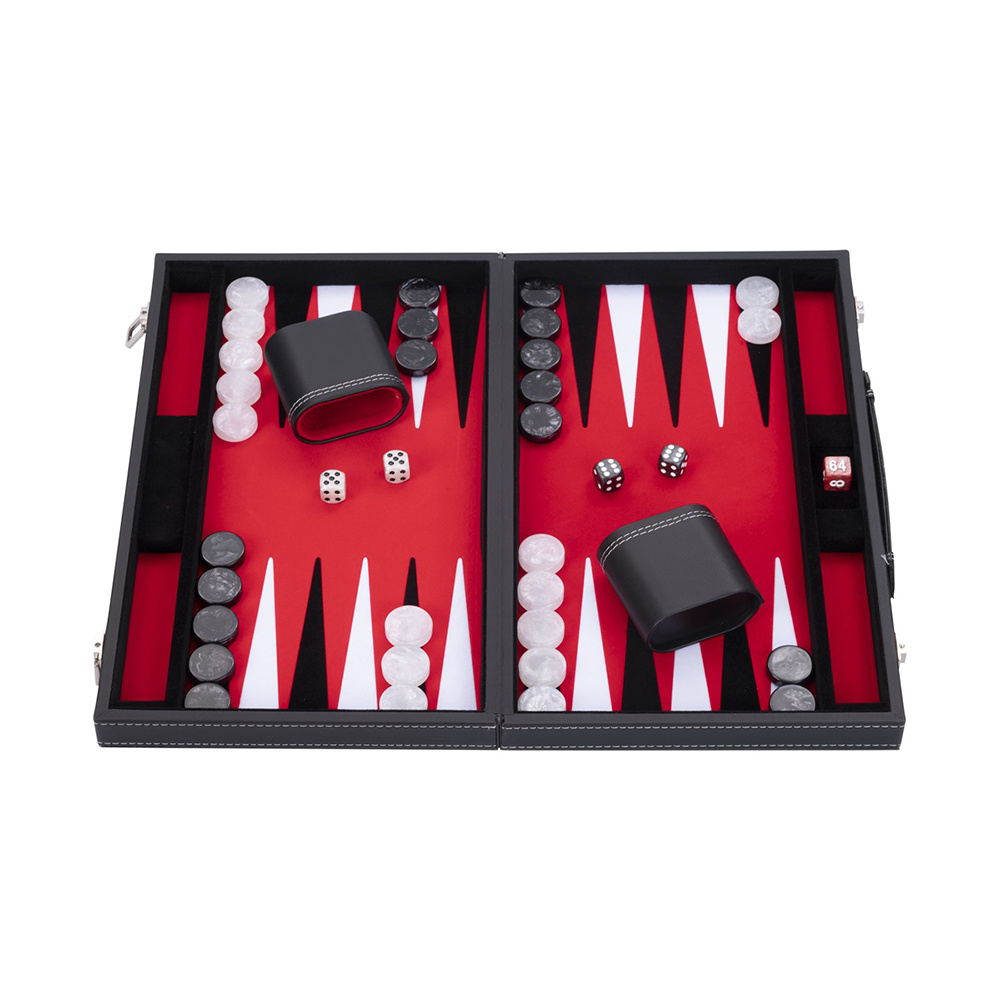 Longfield Backgammon Medium Red