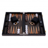 Longfield Backgammon Medium Brown Ebony