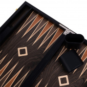 Longfield Backgammon Large Brown Ebony Longfield Backgammon Large Brown Ebony