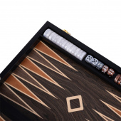 Longfield Backgammon Large Brown Ebony